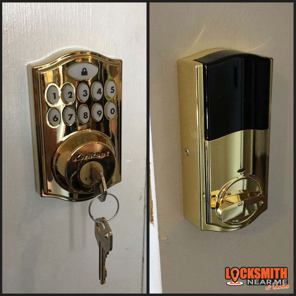 Kwikset keypad door lock installed
