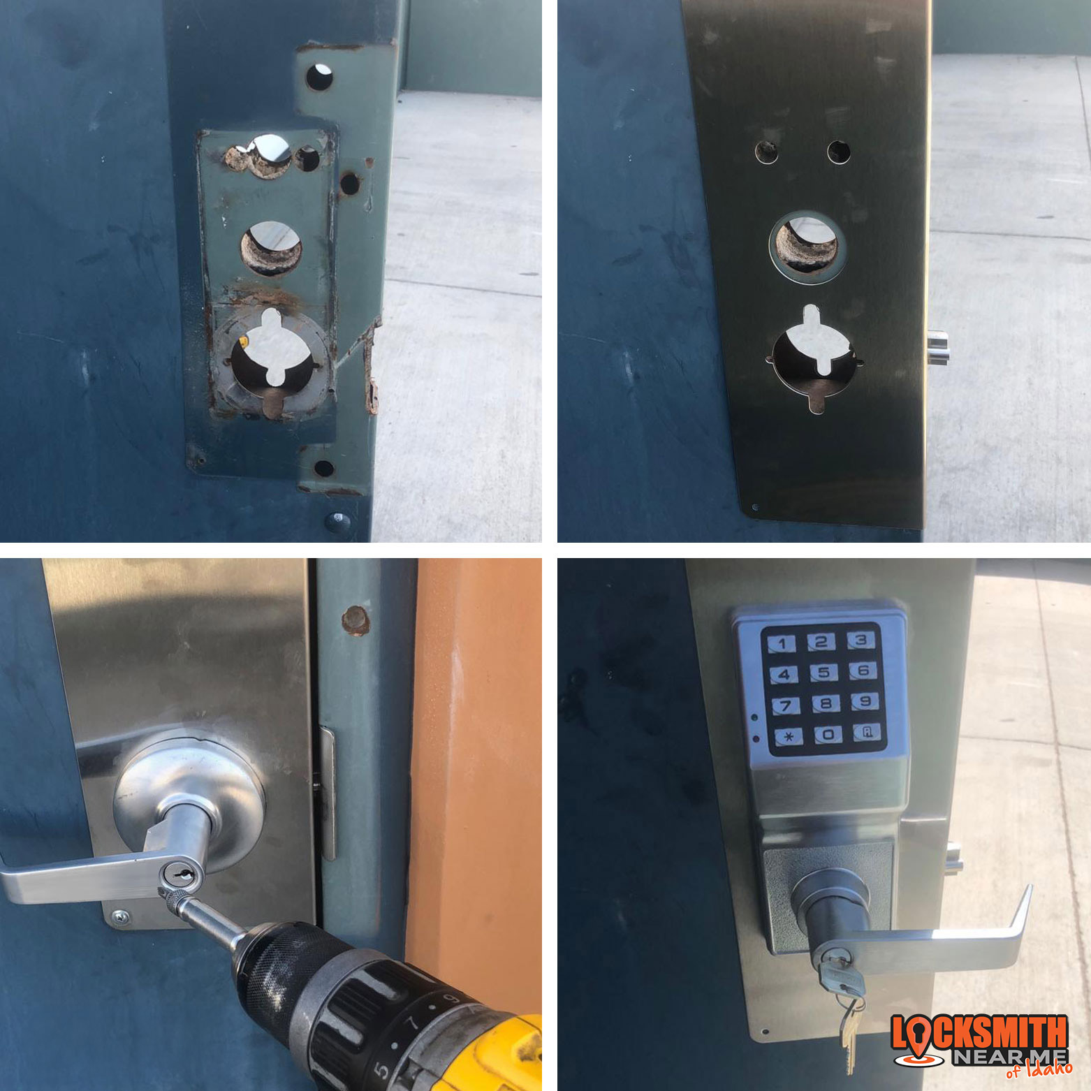 keypad lock install